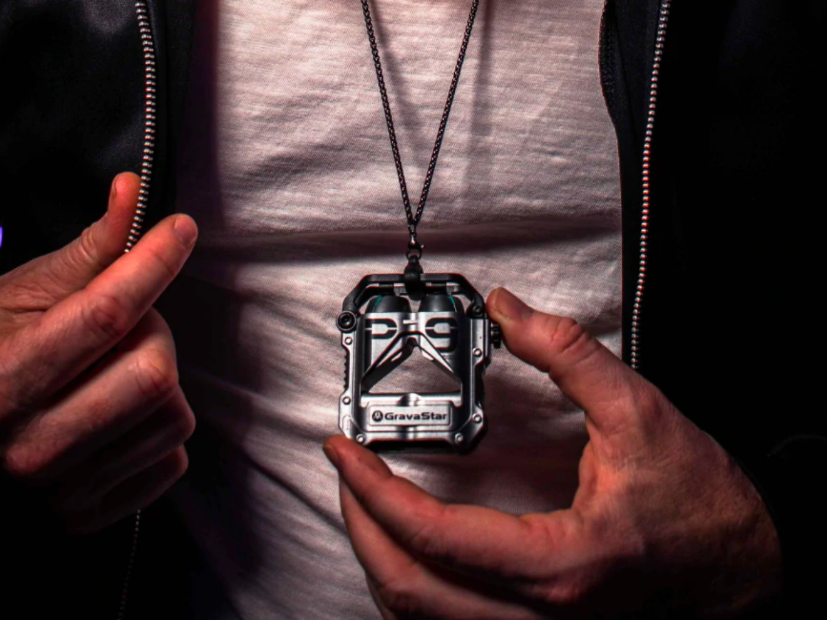 GravaStar Sirus Pro Earbuds Necklace \ Image: GravaStar