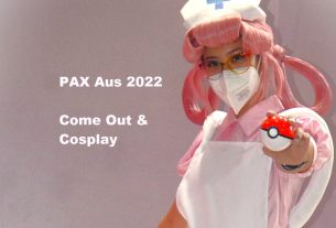 Image of cosplay Nurse Joy holding pokeball