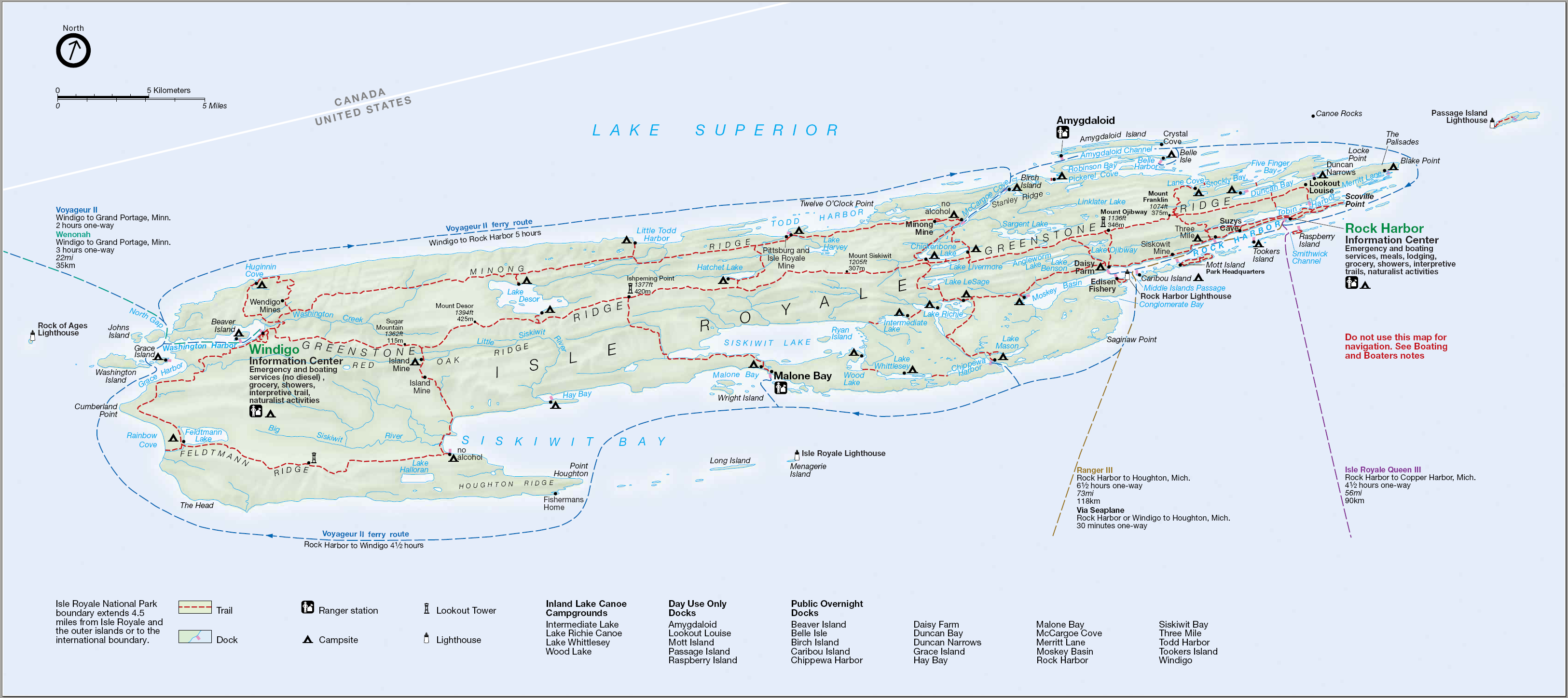 Map of Isle Royale