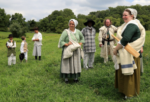 Historic reenactors at Valley Forge