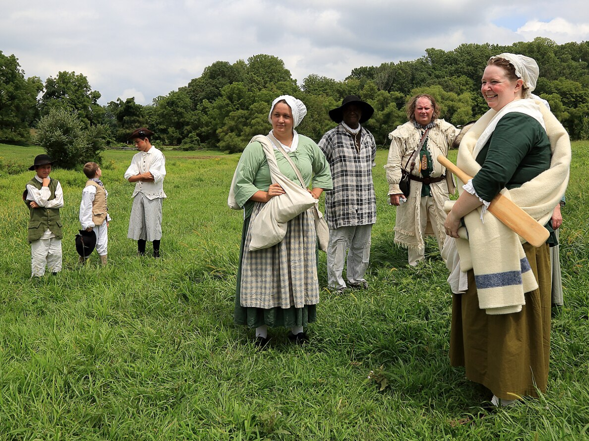Historic reenactors at Valley Forge