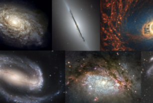 collage of galaxies